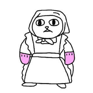 💬 emoji White Cat ^•^ @OstickersO Telegram sticker 18 of 24