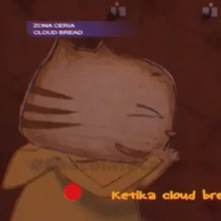 ☁️ emoji ☁️ : Cloud Bread @bOfRarsy Telegram sticker 18 of 24