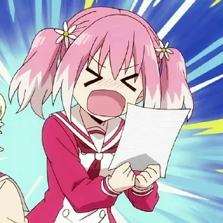 😆 emoji Hiiragi nana Telegram sticker 9 of 58