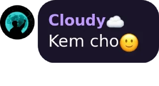 😁 emoji Floating Cloud ☁️☁️ Telegram sticker 13 of 40