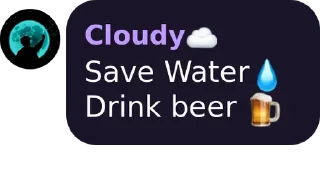 🍻 emoji Floating Cloud ☁️☁️ Telegram sticker 14 of 40