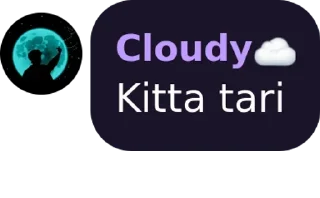 😒 emoji Floating Cloud ☁️☁️ Telegram sticker 9 of 40