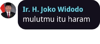 🇲🇨 emoji Jokowi berkata Telegram sticker 12 of 39