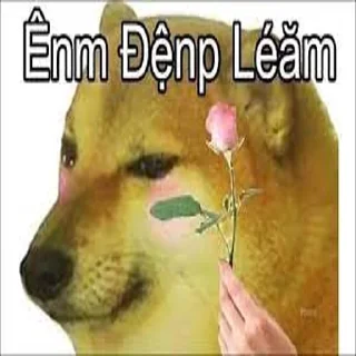 🌹 emoji Cheems Telegram sticker 10 of 92