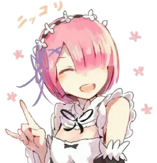 🤟 emoji Re : Zero @StickersofWeeb Telegram sticker 10 of 45