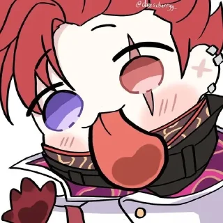 👅 emoji Chibi 👅 :: @CuteStickerStore Telegram sticker 20 of 20