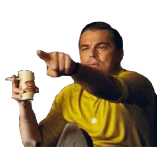 👆 emoji leonardo dicaprio Telegram sticker 13 of 36