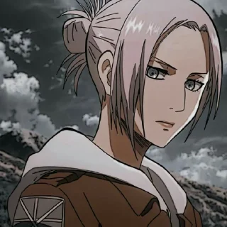 👍 emoji Annie Leonhart Telegram sticker 5 of 7