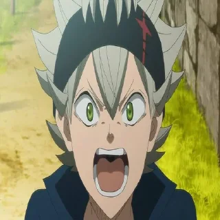 😨 emoji Black Clover Telegram sticker 18 of 21
