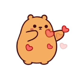 🥰 emoji Kiwa Bear @urfavorito Telegram sticker 7 of 17