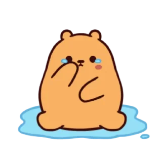 ☹️ emoji Kiwa Bear @urfavorito Telegram sticker 15 of 17