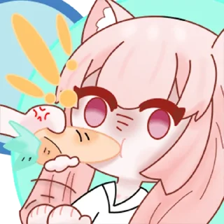 👄 emoji 小小卡琳 @zhaxia_cn Telegram sticker 7 of 48