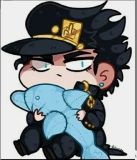 😐 emoji Jojo @animestickerchannel Telegram sticker 1 of 45