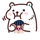 🐷 emoji 吃餅 Telegram sticker 19 of 53