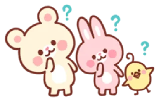 Sticker from bear & bunny | @cutestickers4you