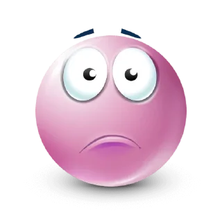 😕 emoji pink Telegram sticker 12 of 17