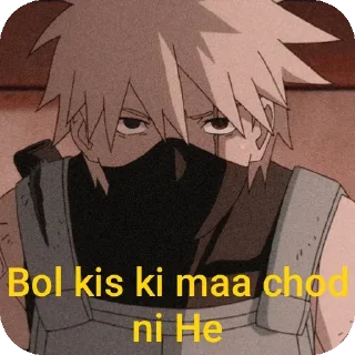 🎲 emoji Kakashi Telegram sticker 6 of 120