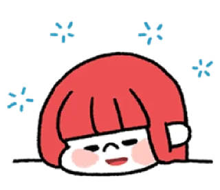 😛 emoji a grapefruit girl | @cutestickers4you Telegram sticker 15 of 40