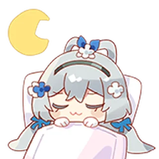 🛌 emoji 洛天依十周年 Telegram sticker 15 of 25