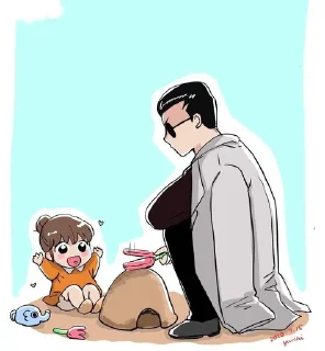🔫 emoji Lookism Chibi Telegram sticker 13 of 71