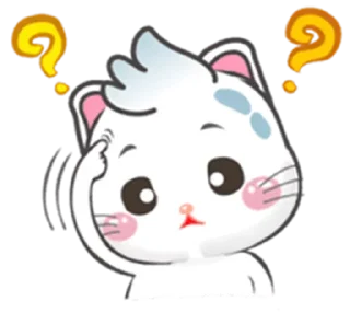 🤍 emoji tiny white kitten @sugarcunt Telegram sticker 13 of 40