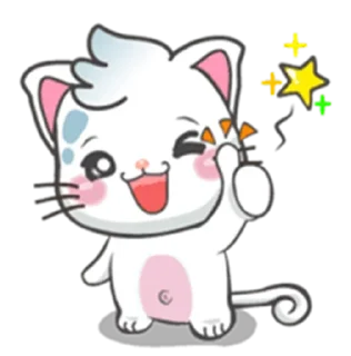 ❤️ emoji tiny white kitten @sugarcunt Telegram sticker 10 of 40