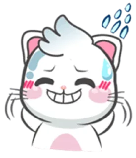 🤍 emoji tiny white kitten @sugarcunt Telegram sticker 19 of 40