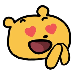 😍 emoji 搞笑小Pooh Telegram sticker 11 of 90