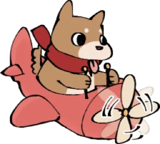 🛩 emoji 胖狗小路 Telegram sticker 20 of 95
