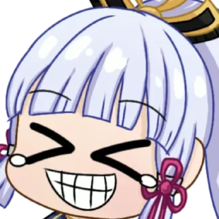 😂 emoji Kamisato Ayaka Telegram sticker 16 of 40