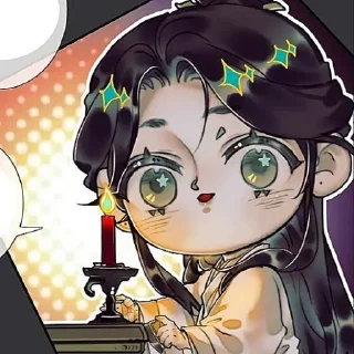🐇 emoji 谢怜 Xie Lian • @rivailwt Telegram sticker 18 of 66