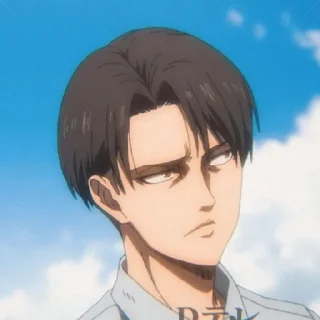 🖤 emoji Levi Ackerman Telegram sticker 5 of 52