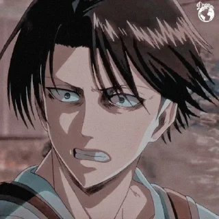 🖤 emoji Levi Ackerman Telegram sticker 11 of 52