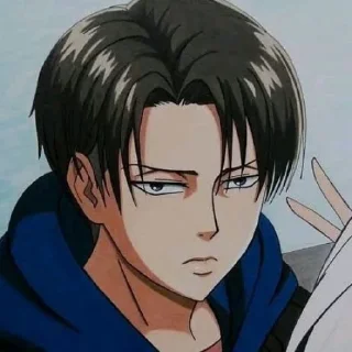 🖤 emoji Levi Ackerman Telegram sticker 6 of 52