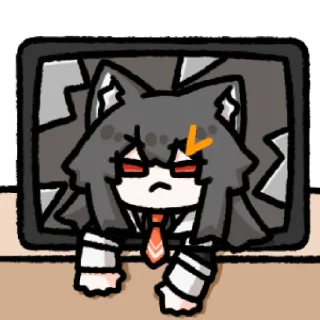 🙃 emoji 云狼狼 @zhaxia_cn Telegram sticker 11 of 101