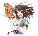 🔫 emoji The Melancholy of Haruhi Suzumiya Telegram sticker 21 of 41