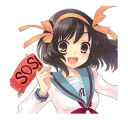 😃 emoji The Melancholy of Haruhi Suzumiya Telegram sticker 23 of 41