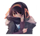 🕵 emoji The Melancholy of Haruhi Suzumiya Telegram sticker 22 of 41