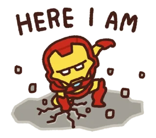 👇 emoji Marvel Chibis @AnimeLibrary_Stickers Telegram sticker 22 of 80