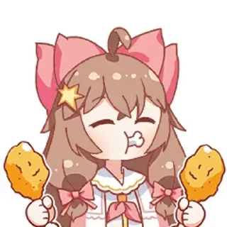 🍗 emoji Wechat Diana Telegram sticker 9 of 16