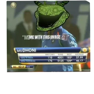 👍 emoji Ms dhoni Telegram sticker 16 of 26