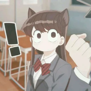 Sticker from Shouko komi @kokowangywangyduit