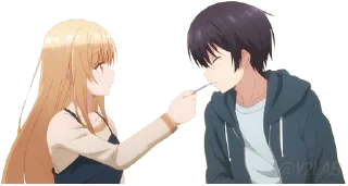 🍴 emoji Otonari no Tenshi-sama @Y2LAB (The Angel Next Door) Telegram sticker 19 of 29