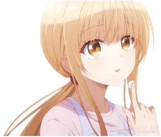 😋 emoji Otonari no Tenshi-sama @Y2LAB (The Angel Next Door) Telegram sticker 11 of 29