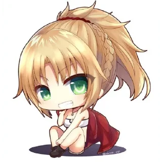 🏹 emoji Chibi fate Telegram sticker 18 of 65