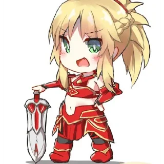 🏹 emoji Chibi fate Telegram sticker 20 of 65