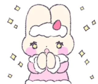 🍓 emoji berry cake bunny | @cutestickers4you Telegram sticker 21 of 22