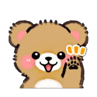 🐻 emoji Wuffy bear 🐻@moonlightcastle Telegram sticker 15 of 80