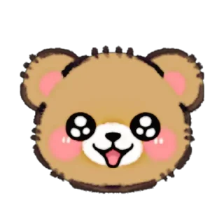 🐻 emoji Wuffy bear 🐻@moonlightcastle Telegram sticker 7 of 80