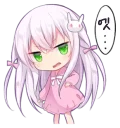 😶 emoji Amashiro Natsuki 한국어(Korean) Telegram sticker 5 of 57